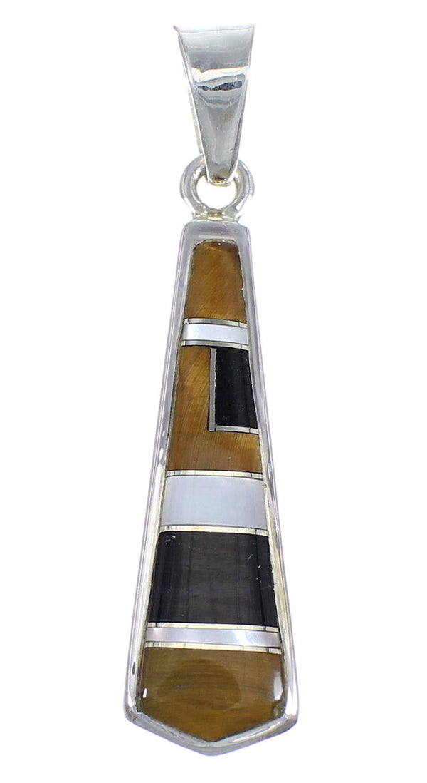 Multicolor Sterling Silver Southwest Pendant YX70705